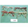 Image 1 : 4 PAIRS VINTAGE LADIES CAT-EYE GLASSES