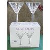 Image 1 : PAIR WATERFORD CRYSTAL MARTINI GLASSES