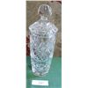 Image 1 : UNUSUAL PINWHEEL CRYSTAL LIDDED VASE