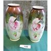 Image 1 : PAIR HAND PAINTED VICTORIAN PORCELAIN VASES
