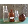 Image 1 : 4 PCS ANTIQUE GLASS