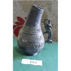 SMALL MING DYNASTY COPY OF JUG W/DOG HANDLES