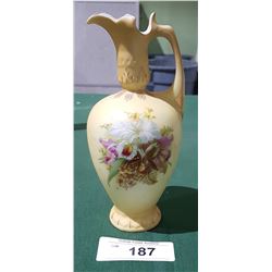 VICTORIAN HAND PAINTED PORCLEAIN PITCHER