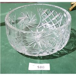 LARGE PINWHEEL CRYSTAL BOWL