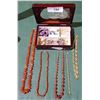 Image 1 : JEWELRY BOX W/VINTAGE ESTATE JEWELRY