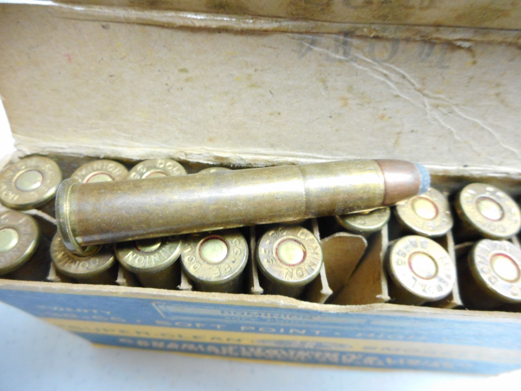 ASSORTED ANTIQUE 38 55 AMMO Assorted antique 38 55 ammo