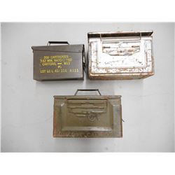ASSORTED AMMO TINS