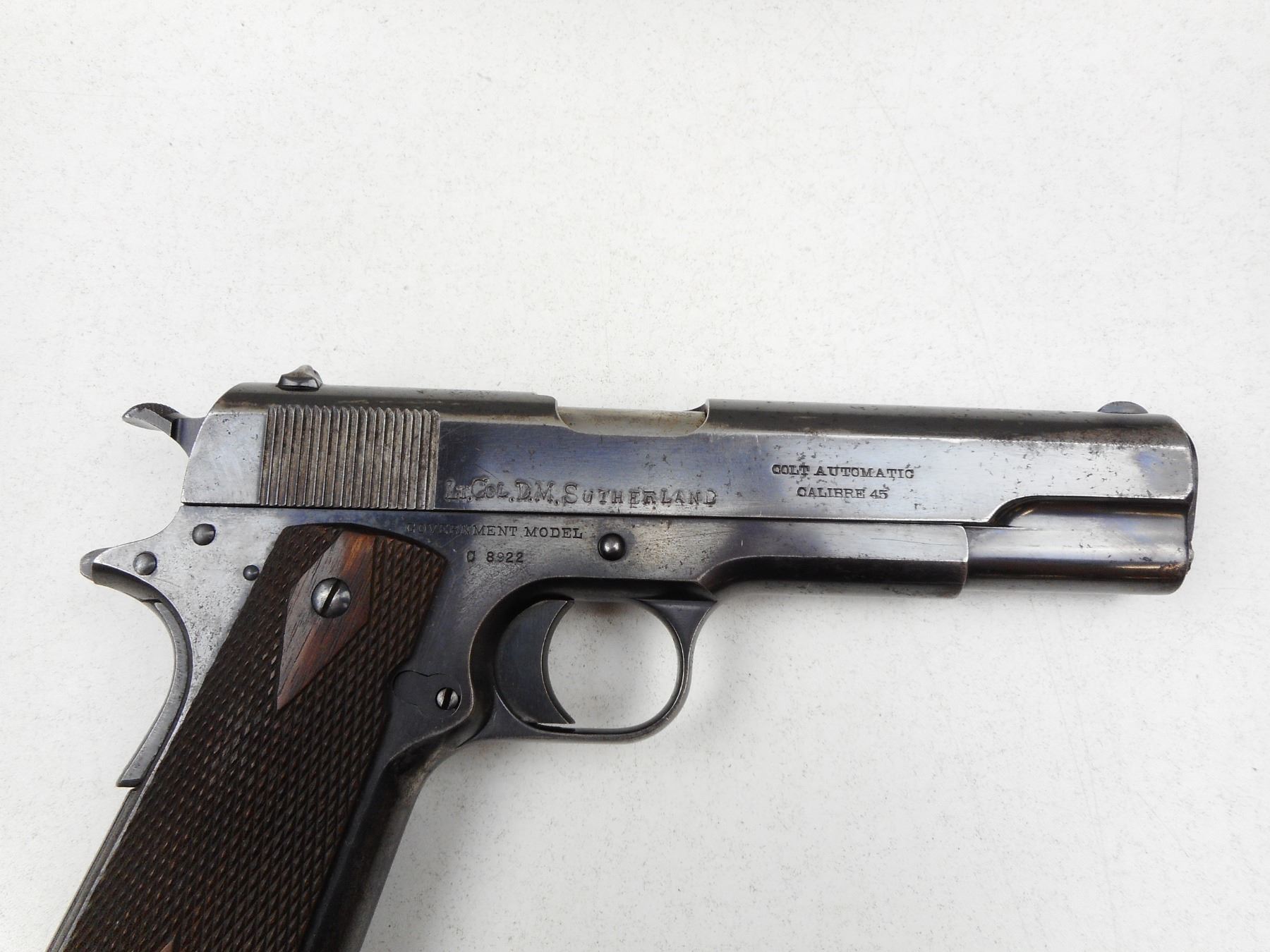 Colt 6250 WWI ERA ISSUE, COLT , MODEL: 1911 GOVERNMENT , CALIBER: 45 AUTO
