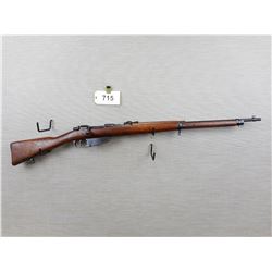 WWII ERA, CARCANO  , MODEL: 1941 RIFLE  , CALIBER: 6.5 X 52 CARCANO