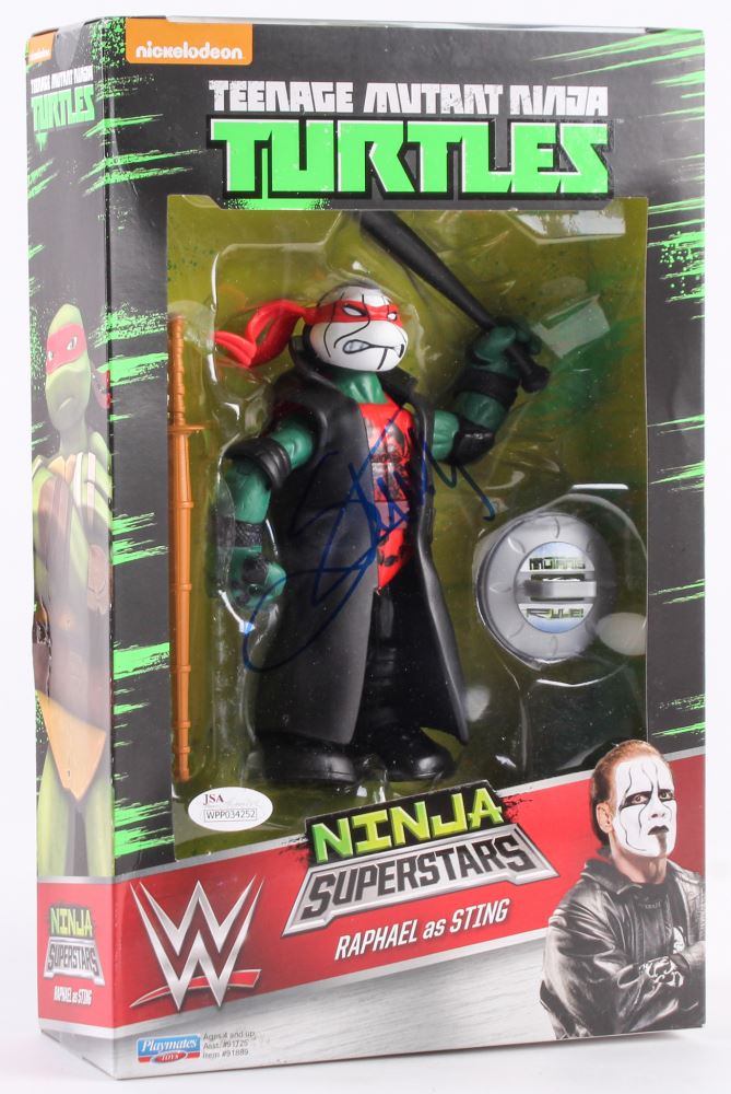 Sting Signed Wwe Teenage Mutant Ninja Turtles Raphael As Sting