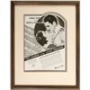 Image 1 : Framed Errol Flynn and Olivia de Havilland Broadside