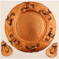 Grogovian Copper Decorative Tray