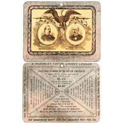 Grover Cleveland Tin Card
