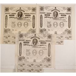 Confederate War Bonds (3)