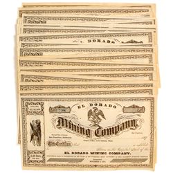 Eldorado Mining Company Stock Certificates