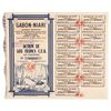 Image 1 : Gabon - Niari Diamond Mine Bond Certificate (African)