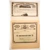 Image 1 : Railroad Stock Certificates:  MO & NY (2 Different)