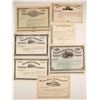 Image 1 : Seven Different Stock Certificates: CT, IA, PA, NY, IL