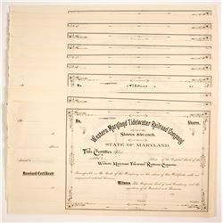 Western Maryland Timewater Railroad Stocks