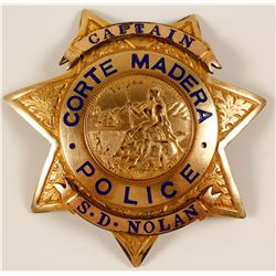 Badge from Corte  Madera, Cal. Police