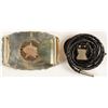 Image 2 : Sterling Silver Belt Buckle and Bolo Set - Hard Rock Miner