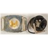 Image 2 : Sterling Silver Belt Buckle and Bolo Set - US Silver Eagles