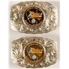 Image 1 : Sterling Silver Two Belt Buckle Set - Raisch Products