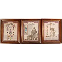 American Stamp and Coin Framed Presentations
