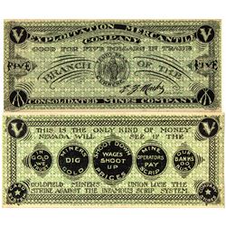 Extra Rare Goldfield IWW Strike Scrip