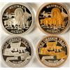 Image 1 : Oregon Trail 150th Anniversary Silver Medallions (2)