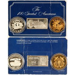 Various Commemorative Medallions and Bar