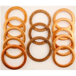 Baker's Dozen of Heavy Brass Rings