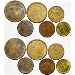 Six Bakersfield Tokens