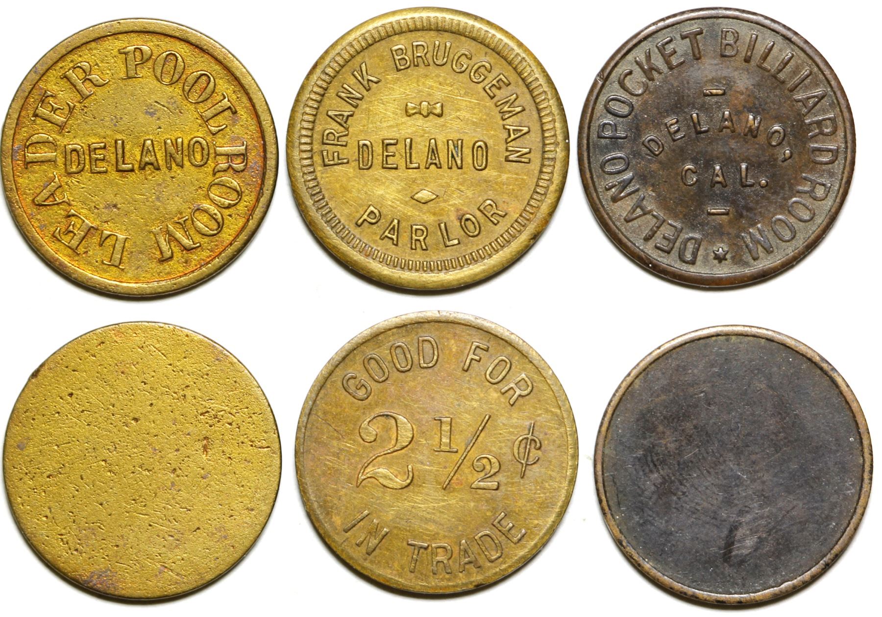 Billiard Parlor Tokens