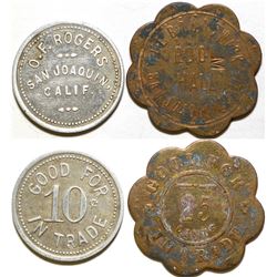 O. F. Rogers / Pool Hall Tokens