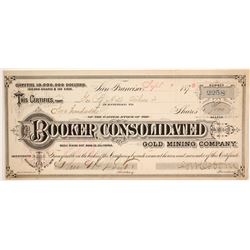 Booker Consolidated Gold Mining Company Stock