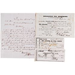 Four Scarce California Gold Rush Documents