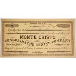 Monte Cristo Consolidated Mining Company Stock