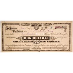 Don Quixote Gold & Silver Mining Company Stock