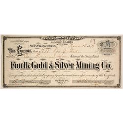 Foulk Gold & Silver Mining Company Stock