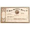 Image 1 : El Madre Quicksilver Mining Co. Stock Certificate, Napa, Cal. 1875
