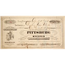 Pittsburg Gold Mining Company Stock