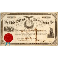 Globe Gold and Silver Mining Company Stock
