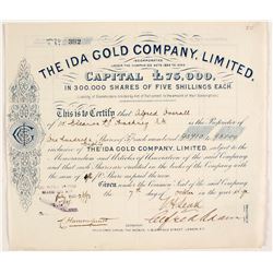 Ida Gold Company, Limited Stock