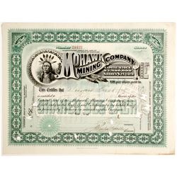 Mohawk Mining Company Stock Certificate
