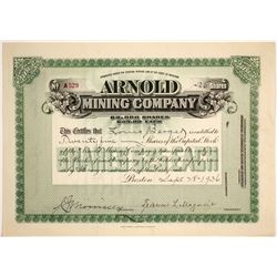 Arnold Mining Co Stock