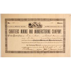 Chartiers Mining and Manufacturing Stock