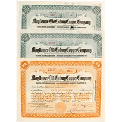 Mayflower Old Colony Copper Stocks (3)