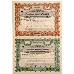 Onondaga Copper Stocks, 2 Different