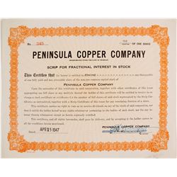 Peninsula Copper Co. Stock